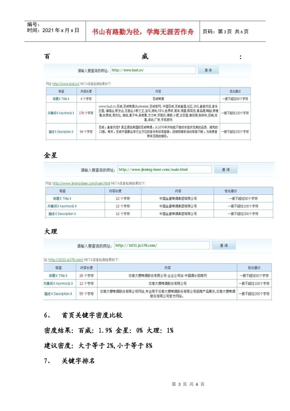 啤酒行业官方网站比较_第3页