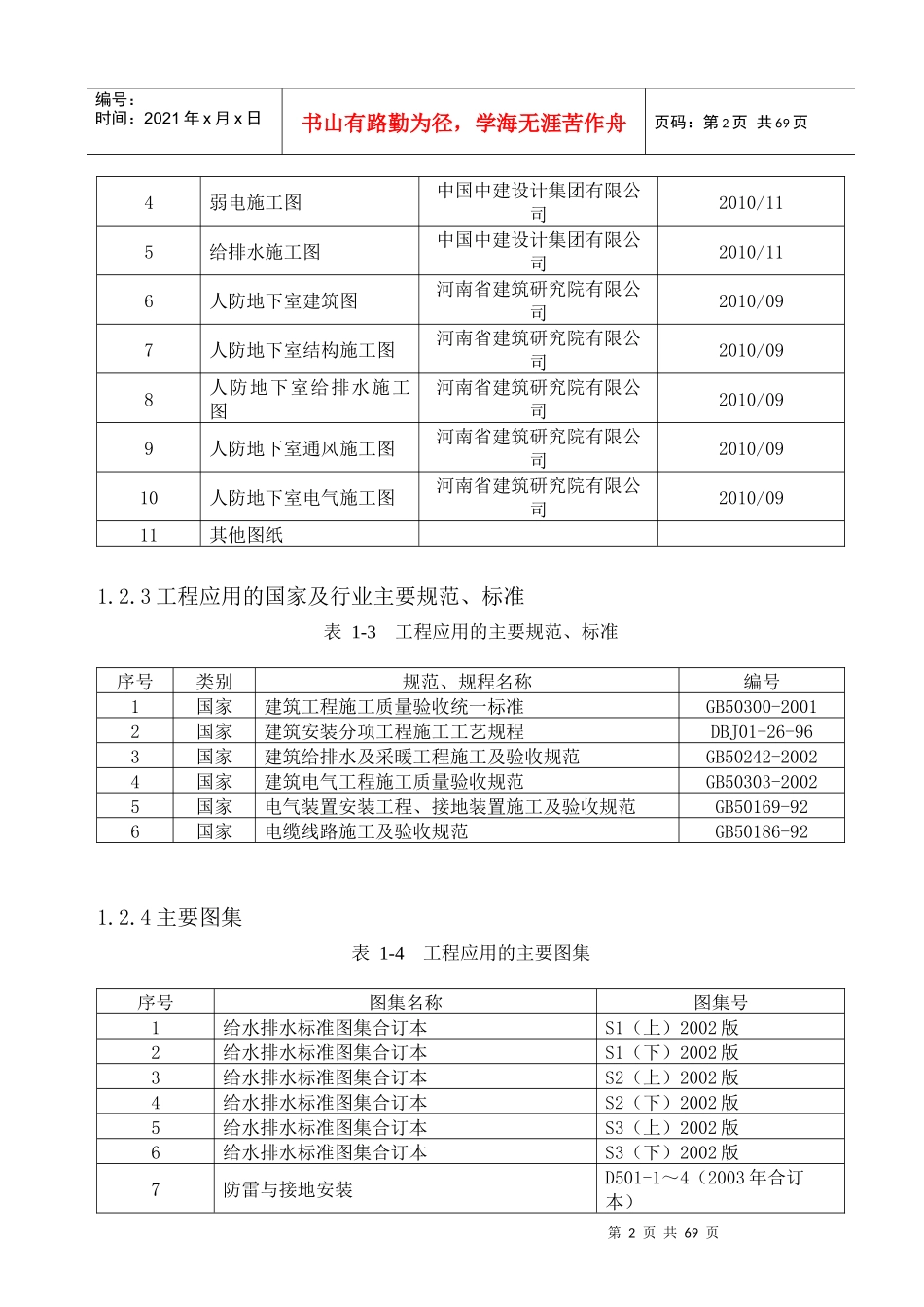 新密市金域华府住宅楼工程施工组织设计(安装)_第2页