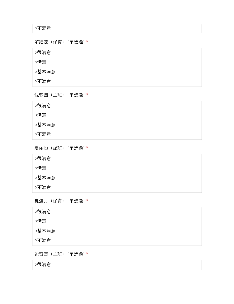 临沂恒大博苑幼儿园教师师德满意度测评_第2页
