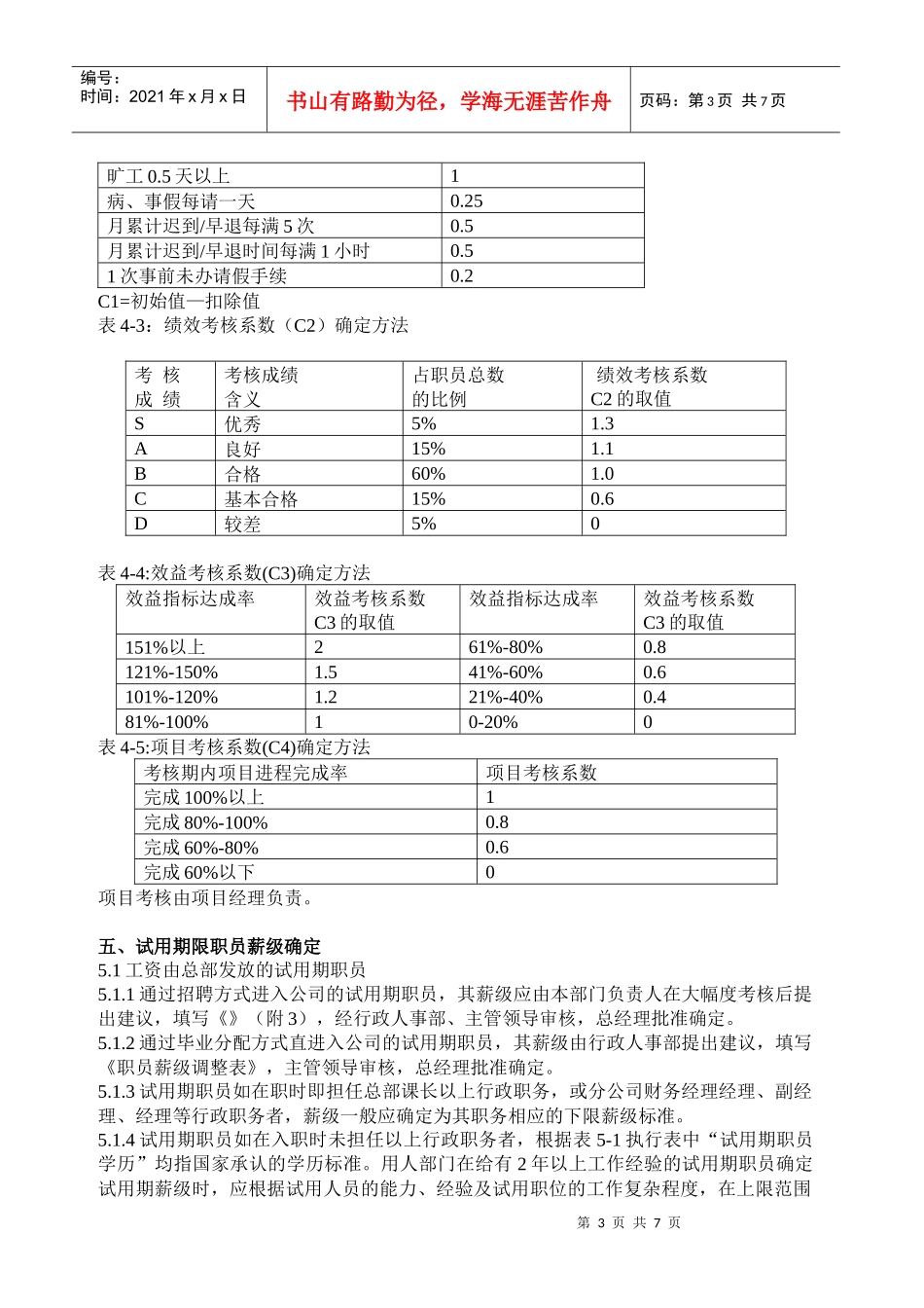 某手机电子企业的工资方案_第3页