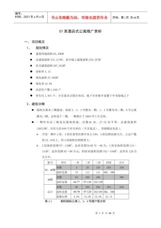 某酒店式公寓推广案例