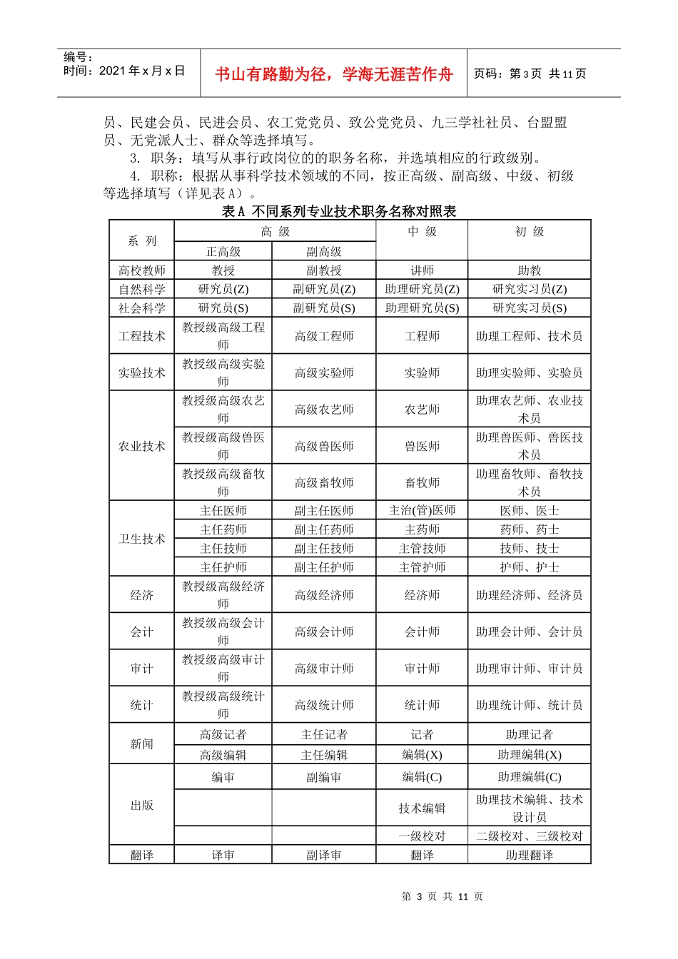 江西省生物种质资源调查表填报说明-江西省科学技术厅网_第3页