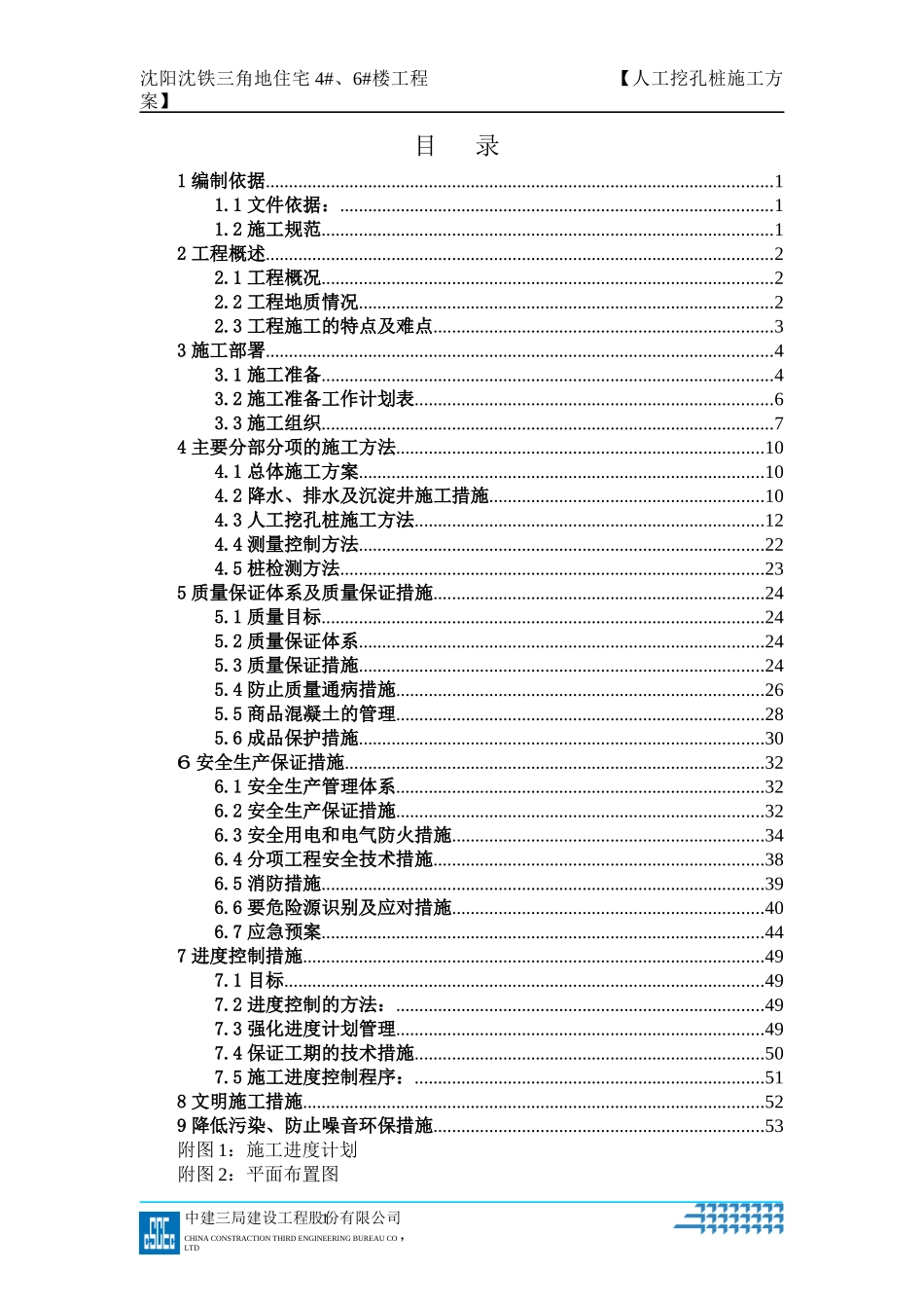 沈阳沈铁三角地6住宅工程人工挖孔桩施工方案_第2页