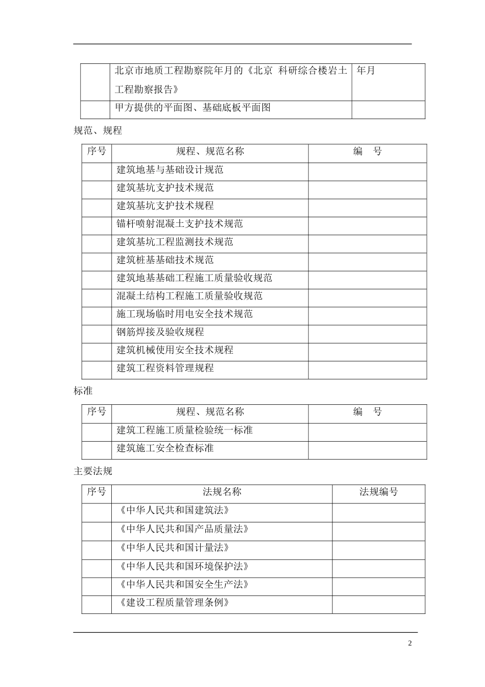 某工程基坑支护设计与施工组织方案(DOC54页)_第2页