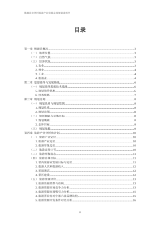 桃源县旅游项目策划书(DOC30页)