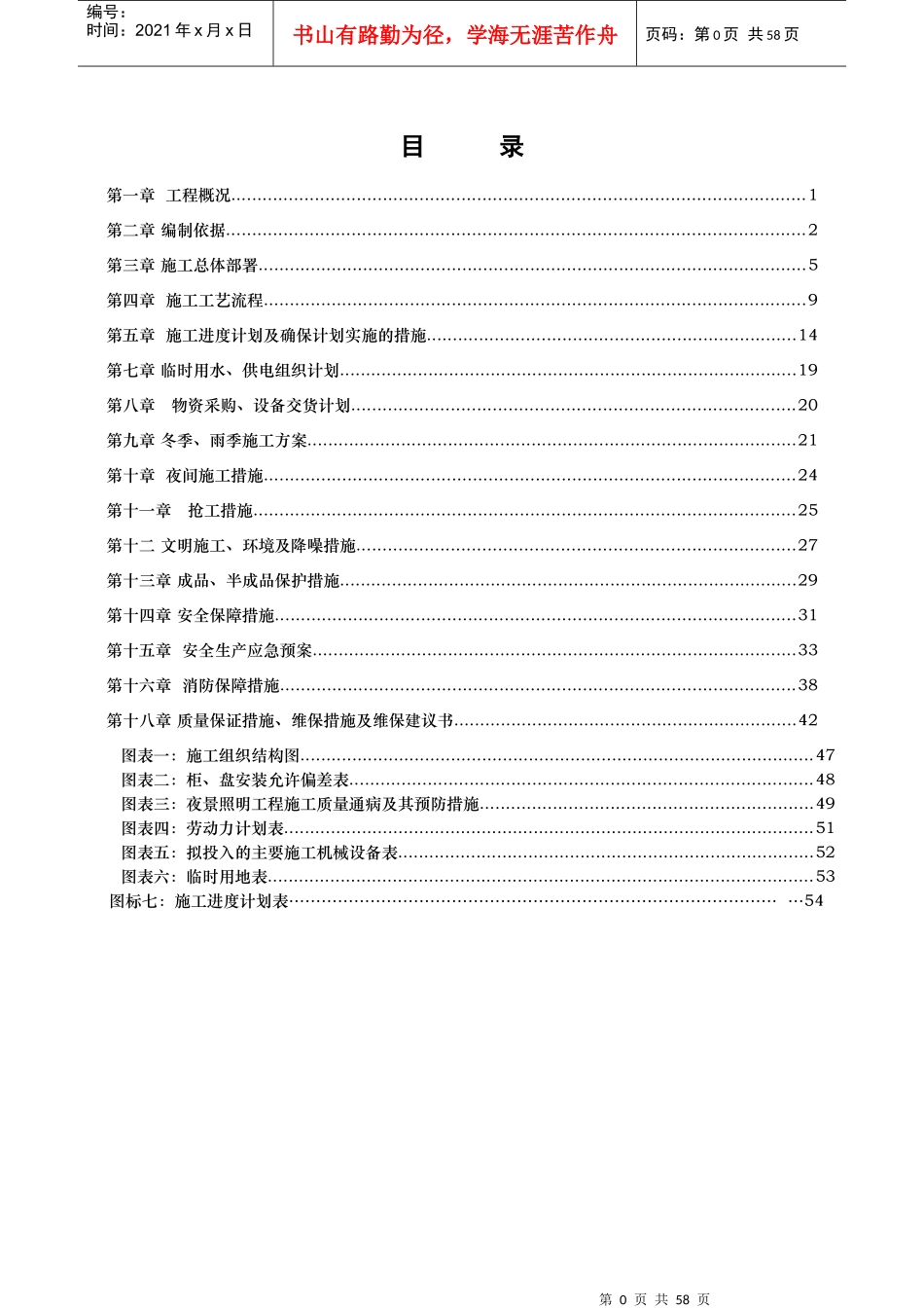 某楼工程施工组织设计方案(DOC 54页)_第1页