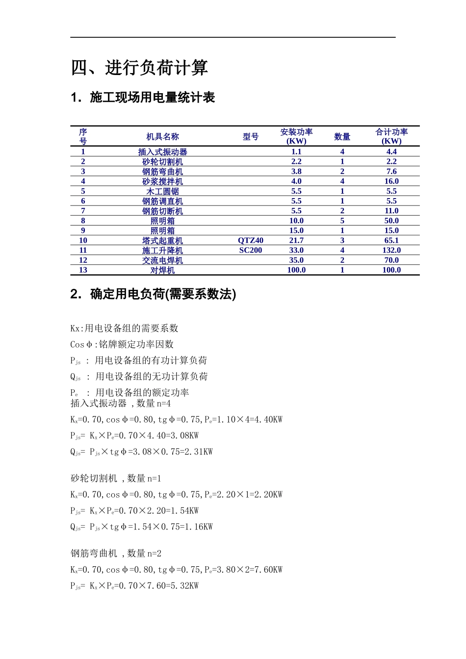 烟台某群体高层住宅楼临时用电方案(有计算)_第3页