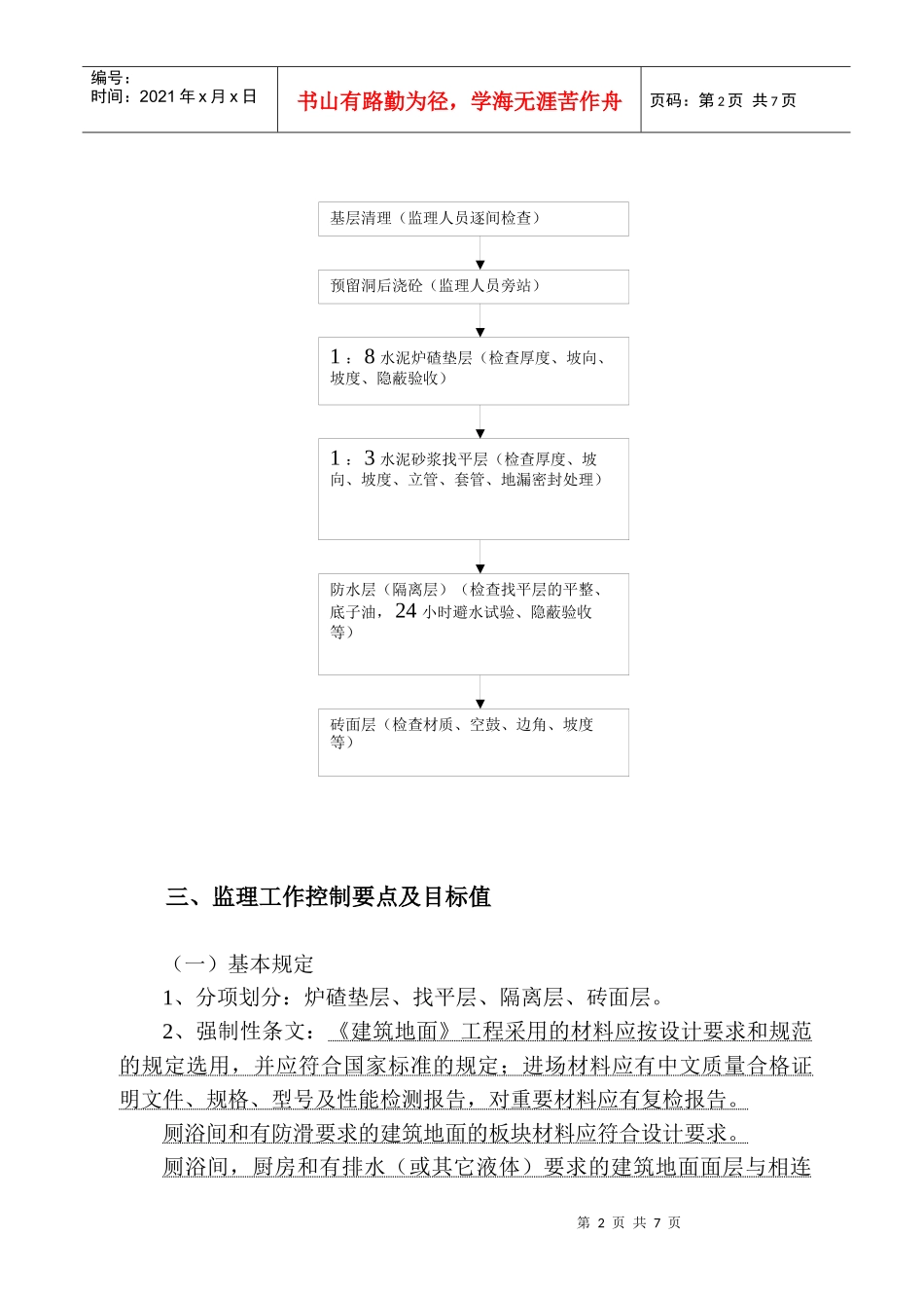 某建筑地面工程监理实施细则_第2页