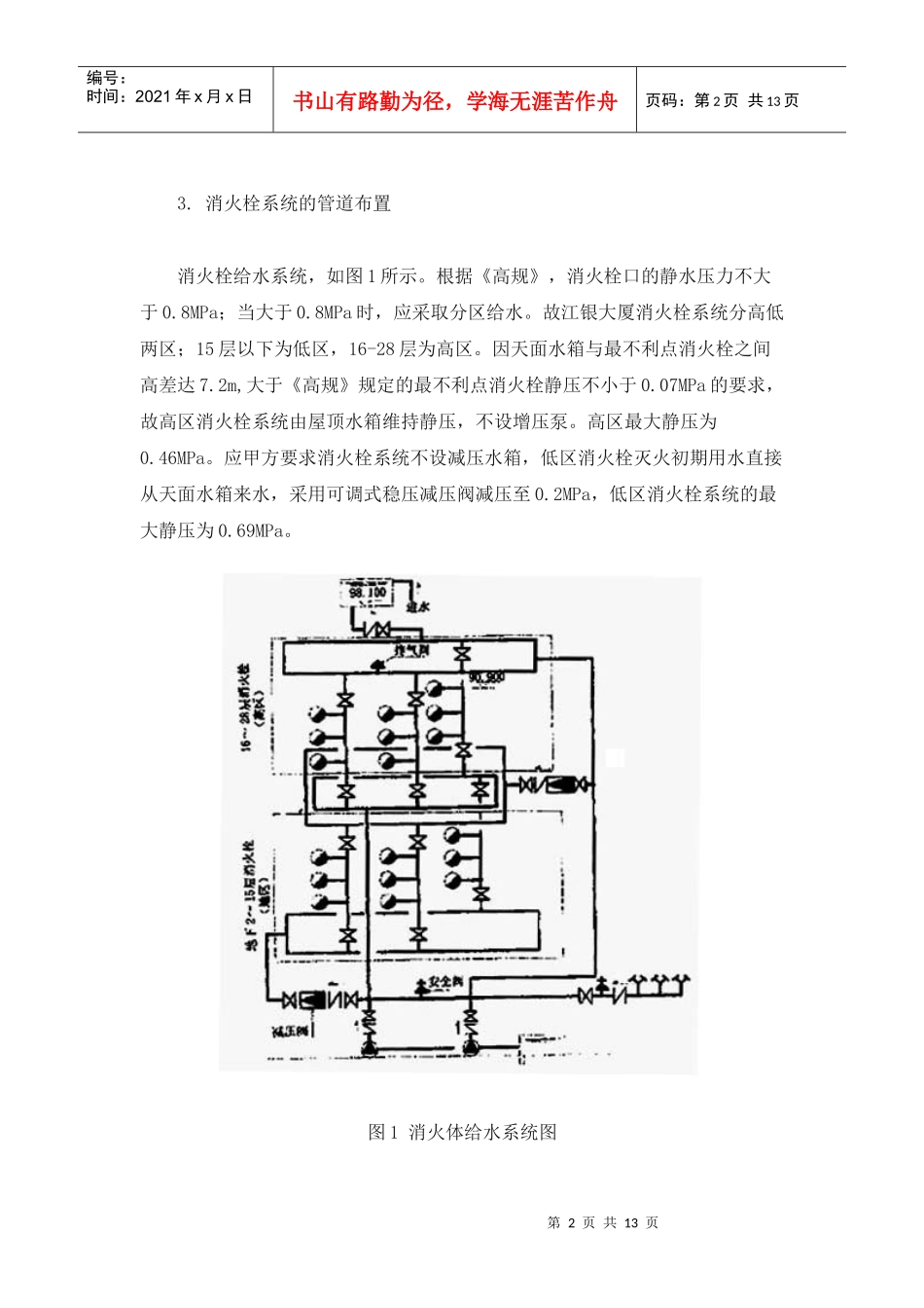 江银大厦消防给水设计与施工_第2页