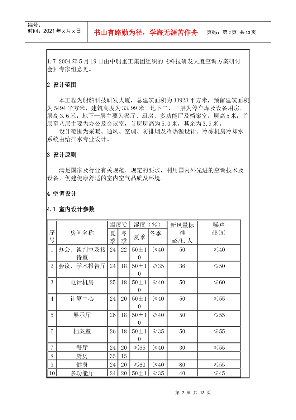 暖通空调初步设计说明书doc-暖通空调初步设计说明书_第2页