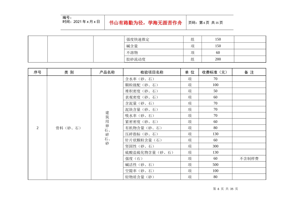 湖北省建设工程质量检测试验收费标准_第3页