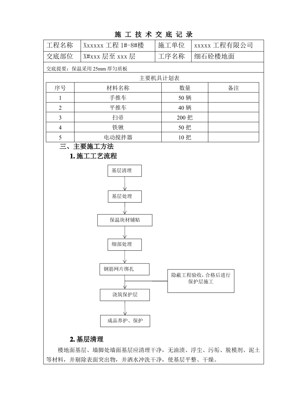 匀质板保温施工楼地面技术交底_第2页