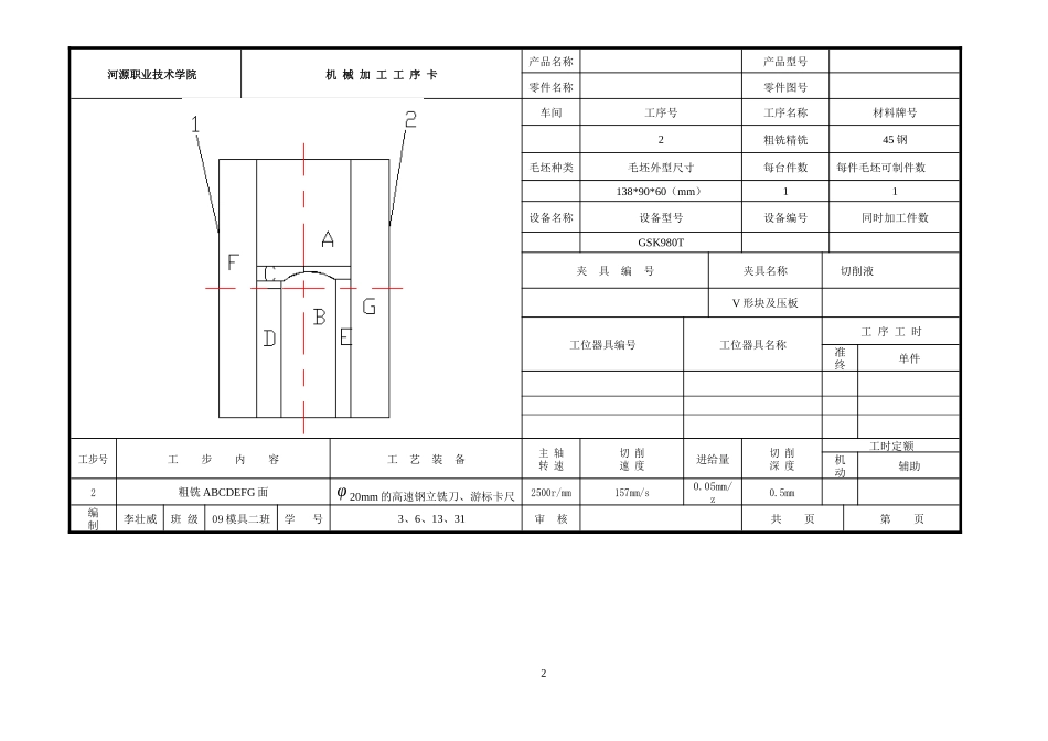 机械加工工序卡_第2页