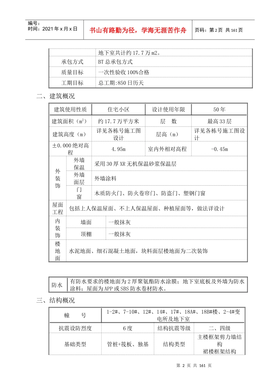 某拆迁安置楼工程施工组织设计_第2页