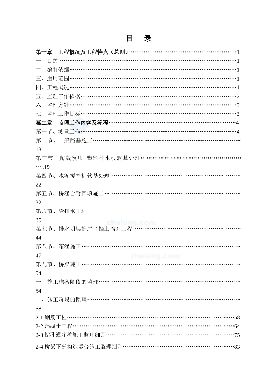 某市政工程监理实施细则_第1页