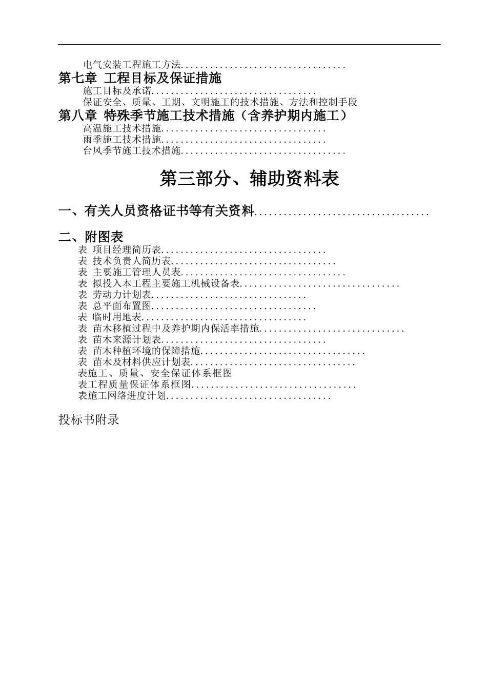 某绿化工程施工组织设计方案范本_第2页