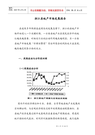 某房地产市场发展报告