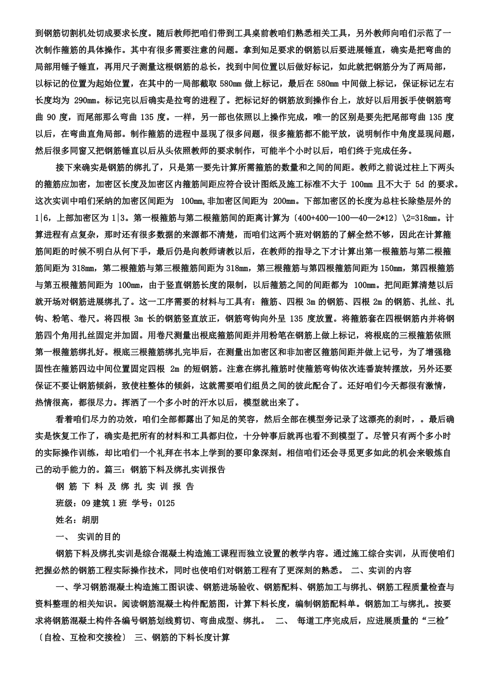 钢筋绑扎实训报告_第2页