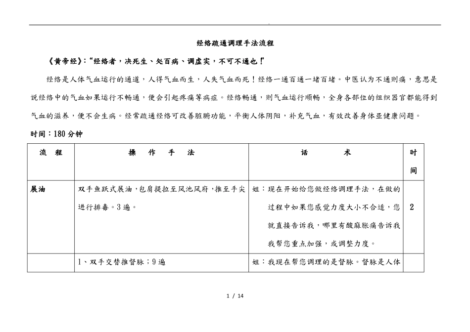 经络手法操作流程图_第1页