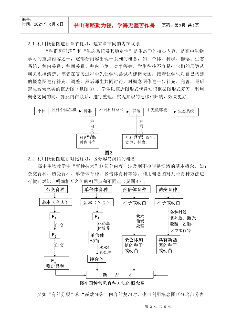 概念图在高中生物复习课中的应用_第3页