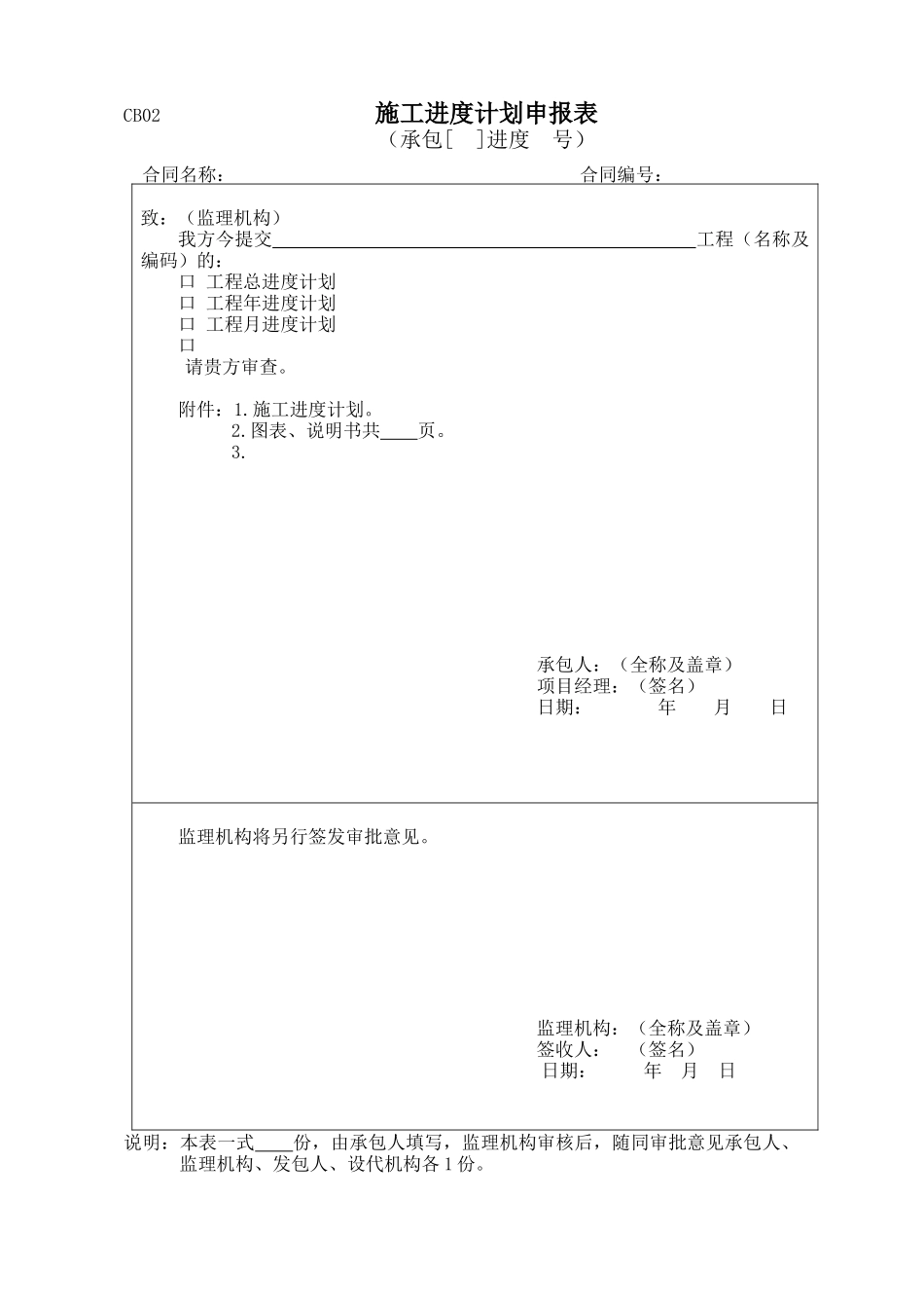 水利工程施工监理规范附表_第2页