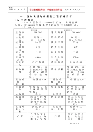 热力站施工组织设计范本(DOC63页)