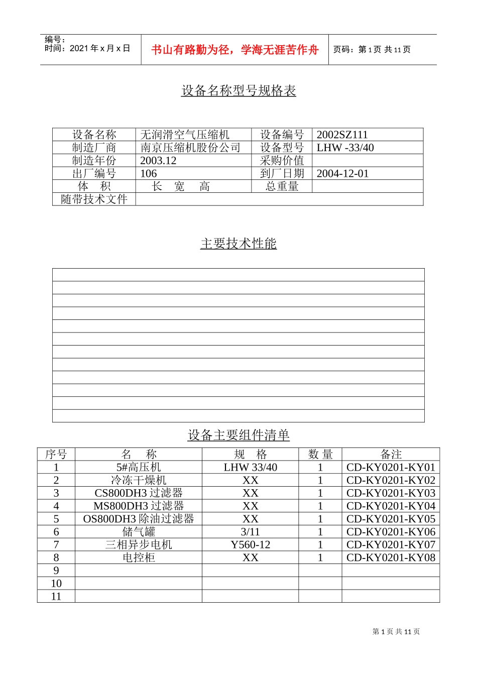 润田饮料食品公司设备档案_第2页