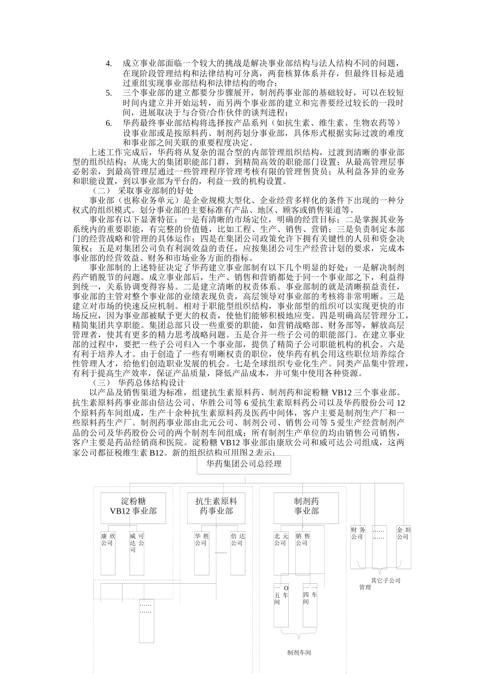 某药品公司事业部的构建和探索分析_第3页