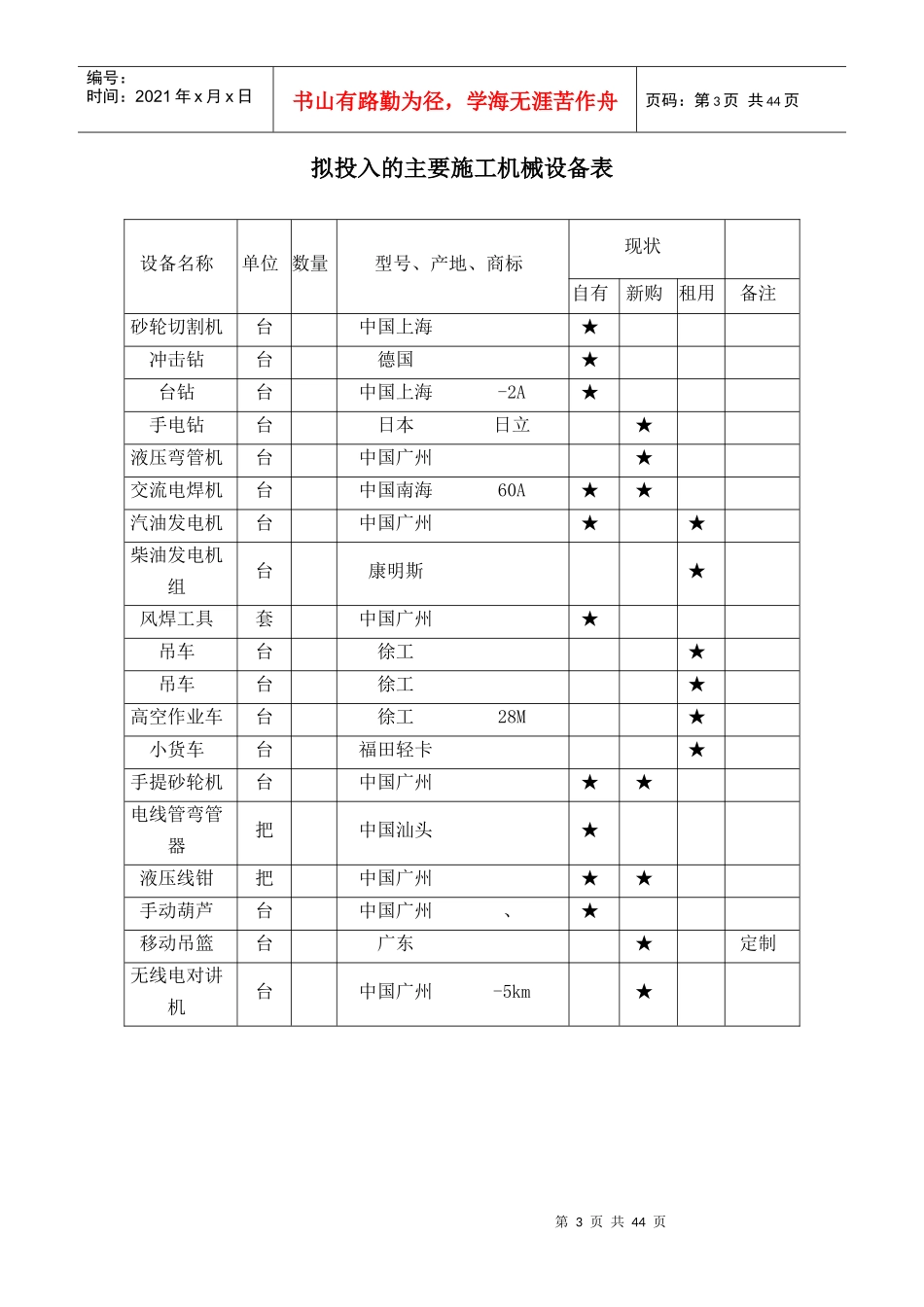 某街道led路灯安装工程电气施工组织设计方案_第3页