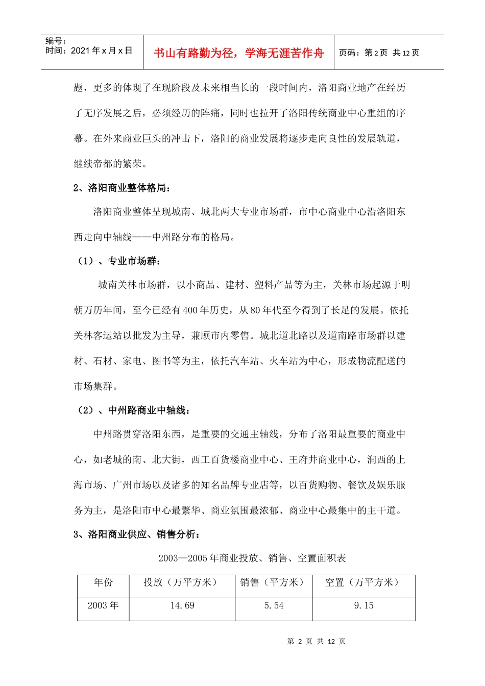 洛阳商业地产调查_第2页