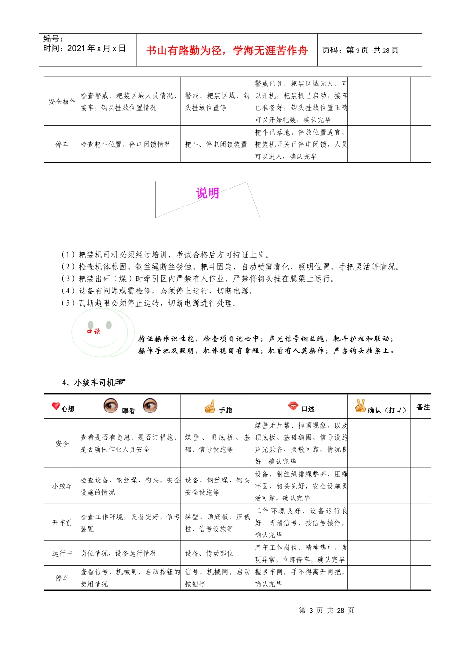 煤矿手指口述汇总_第3页