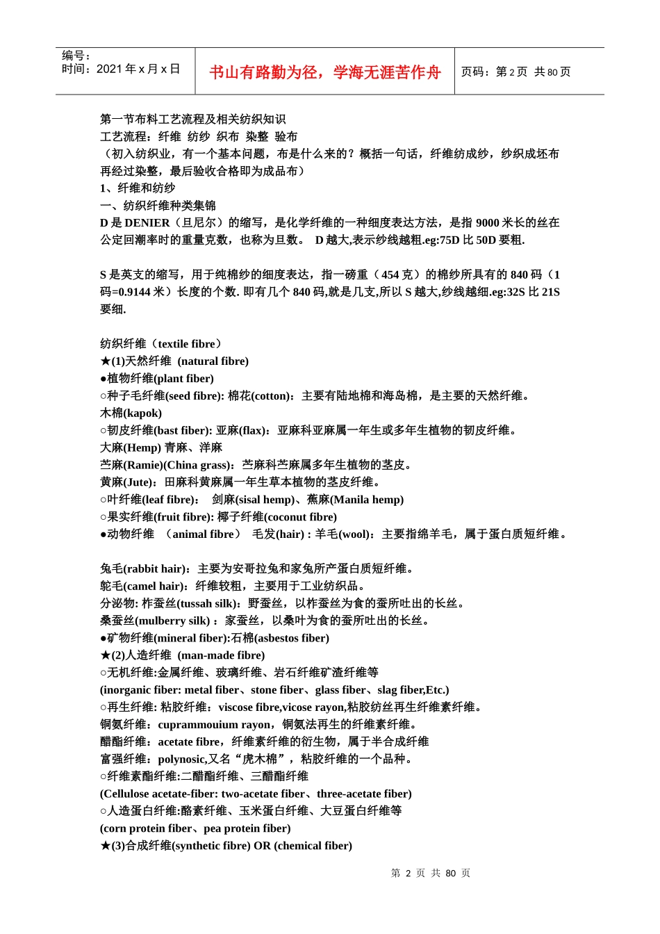 服装面料知识培训教材大全_第2页