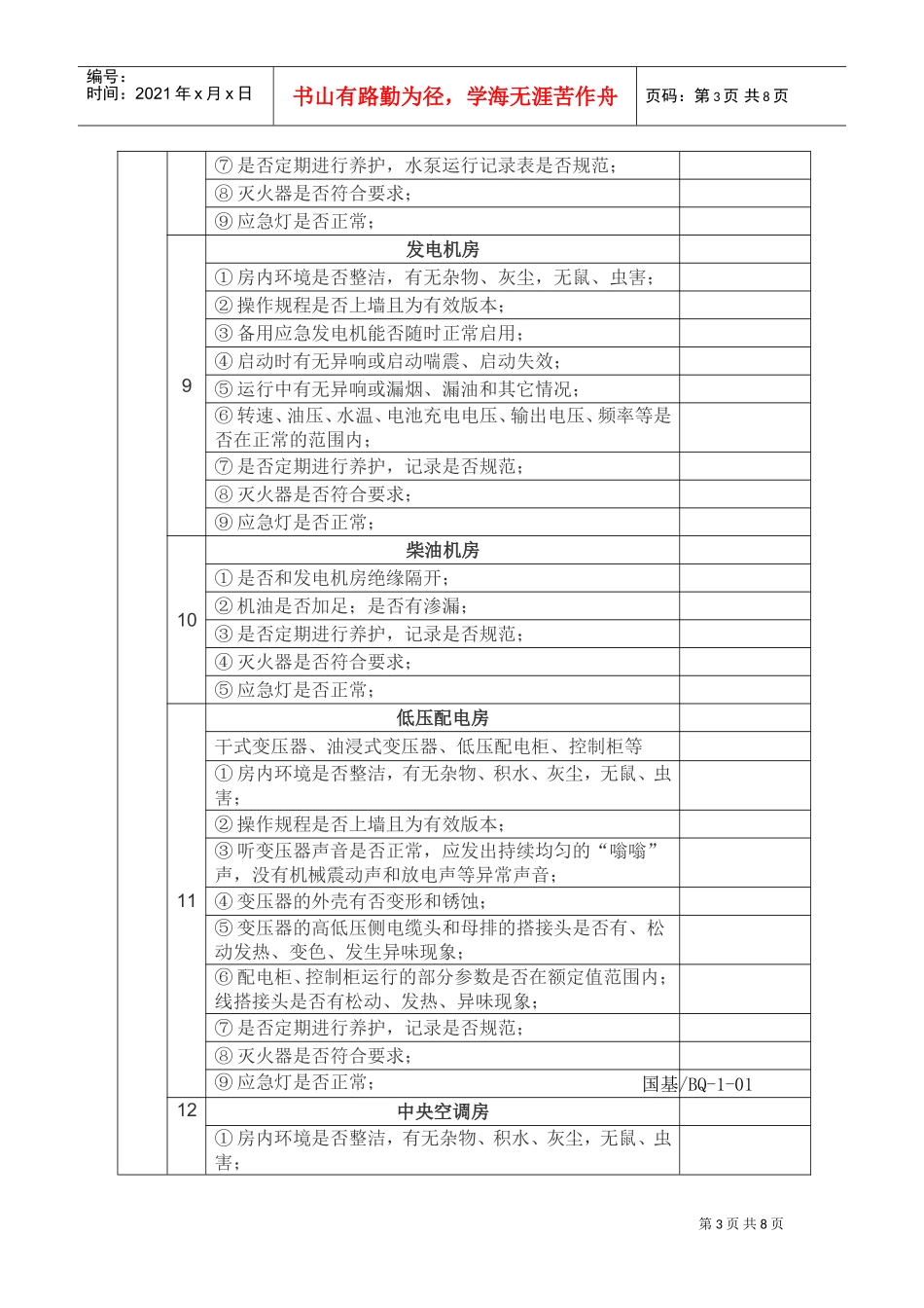 物业公司项目整改检查表(DOC7页)_第3页