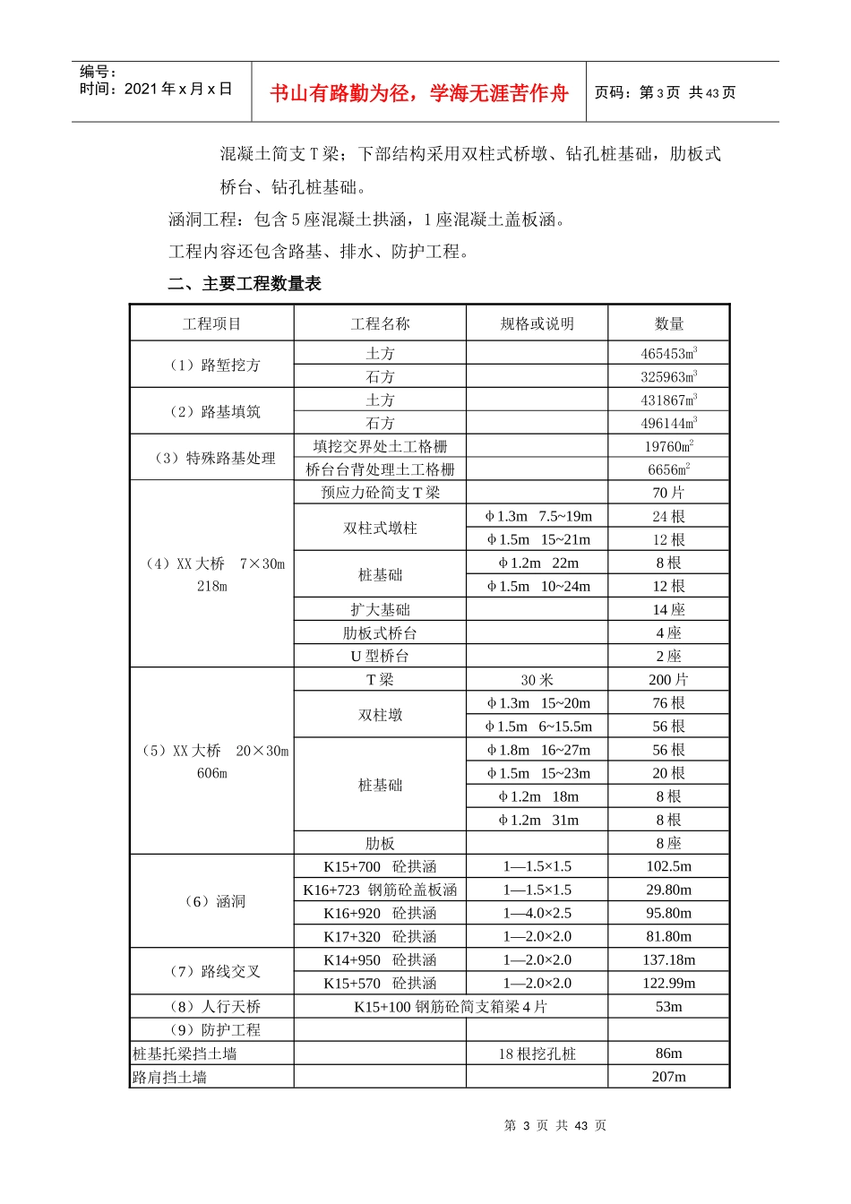 某公路工程施工组织设计(doc 43页)_第3页