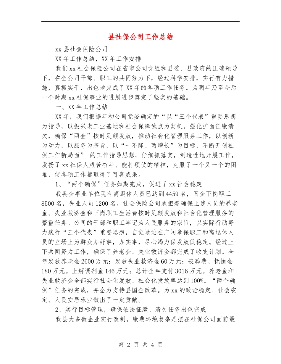 县社保公司工作总结_第2页