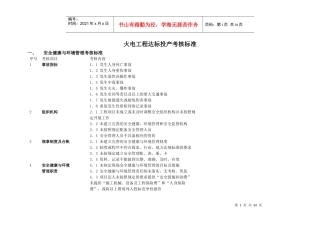 火电工程达标投产考核标准
