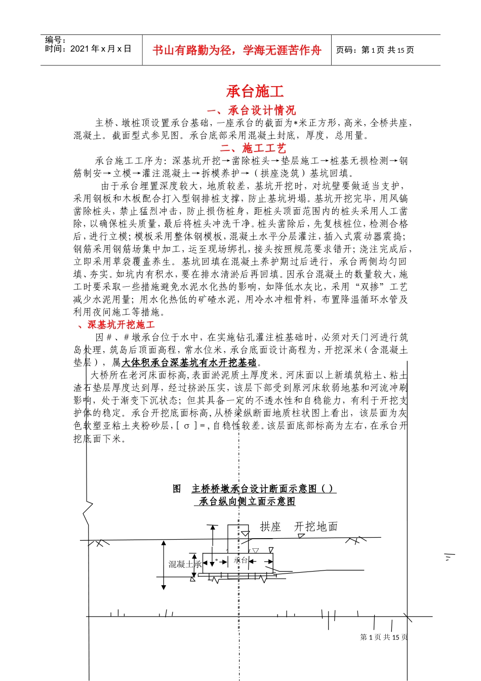 某桥梁承台墩身施工组织设计(DOC25页)_第1页
