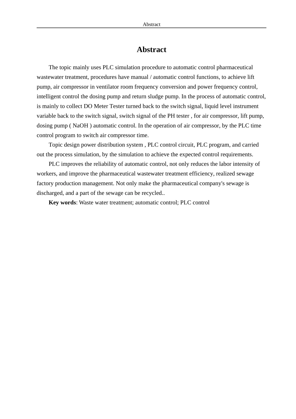 清洗废水治理工程控制系统设计_第2页