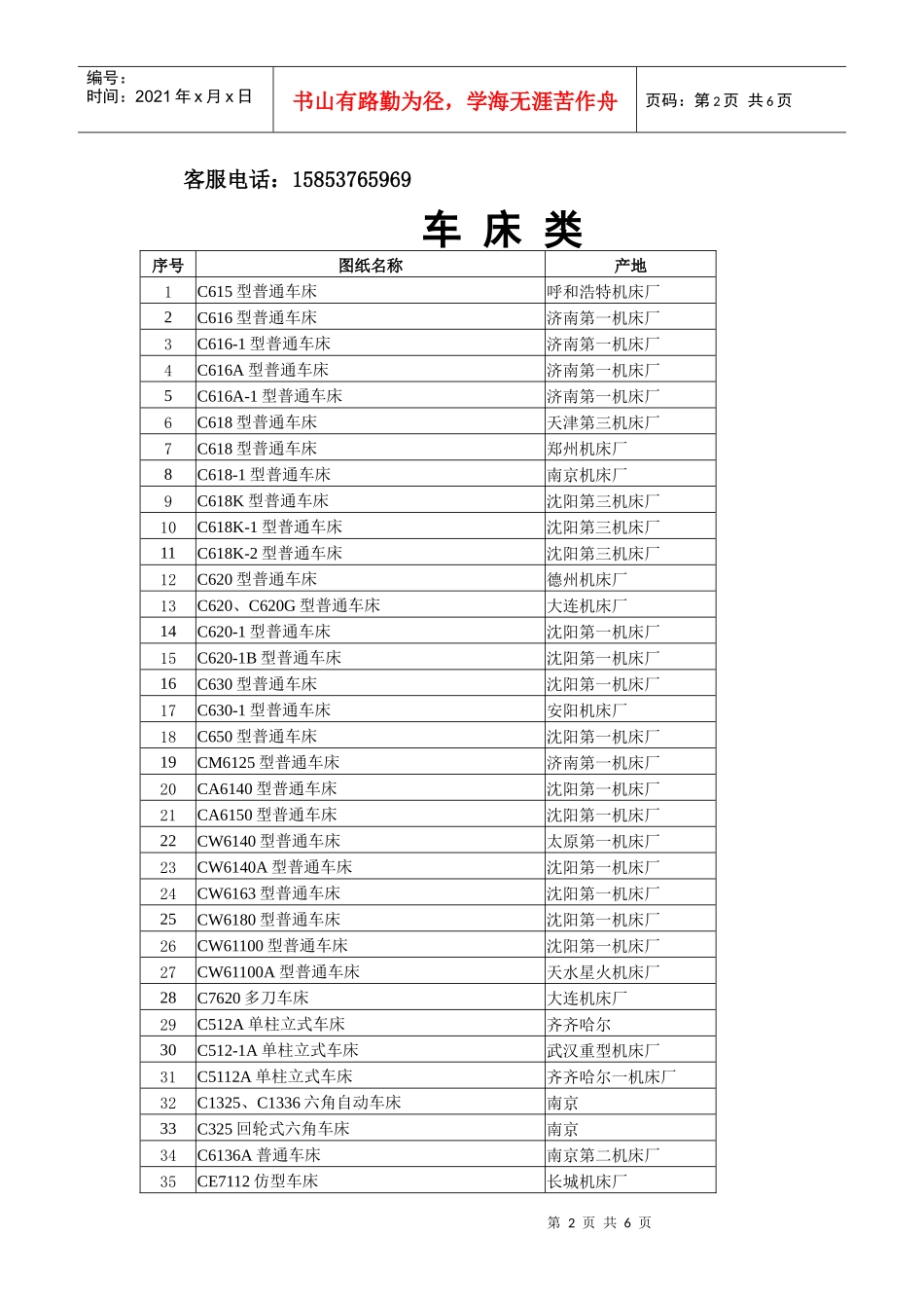 济宁晒图厂机械图纸目录_第2页