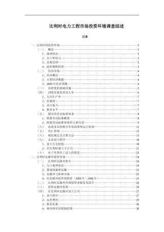 比利时电力市场管理概述