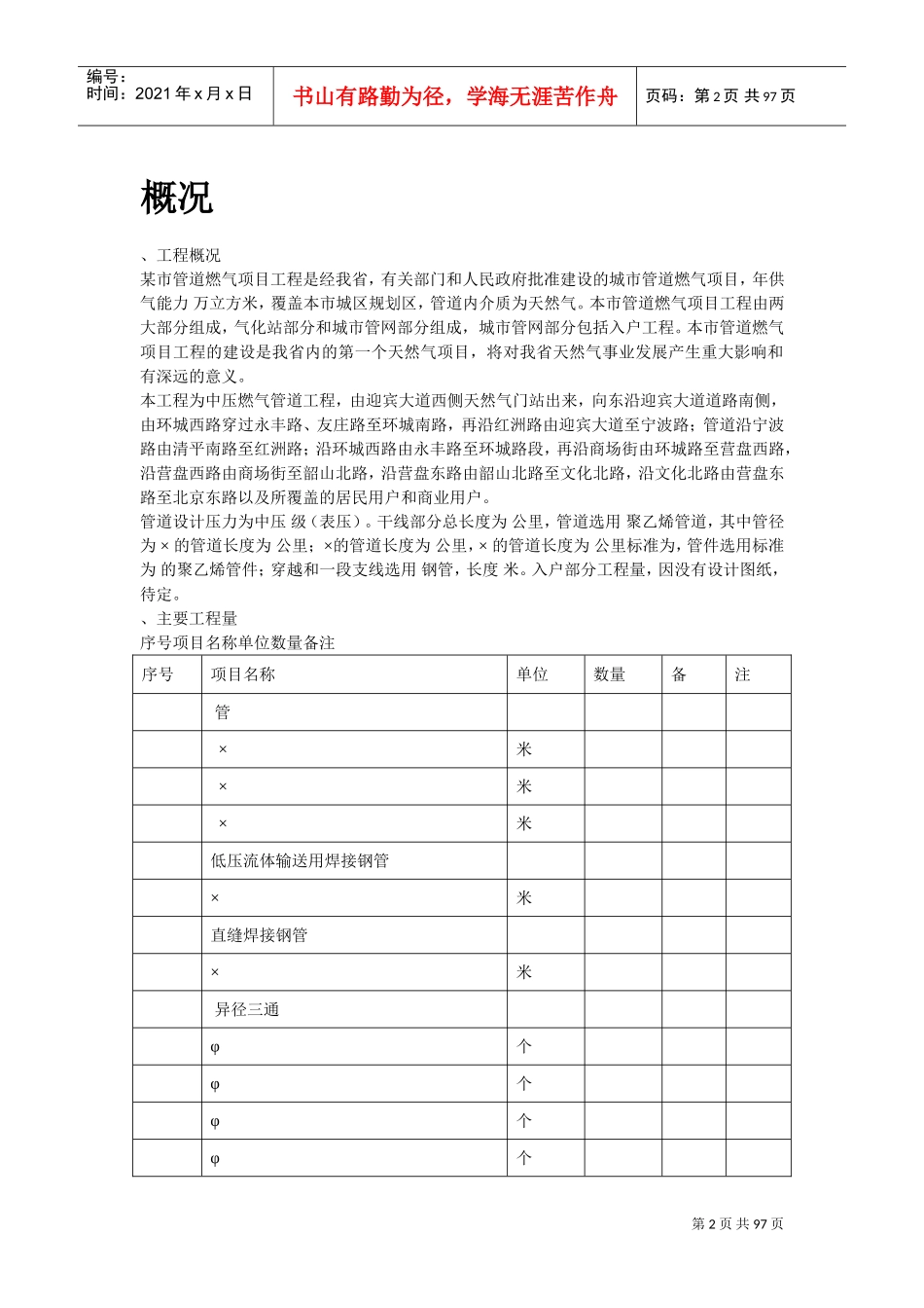 某市燃气工程施工组织设计方案(DOC92页)_第2页
