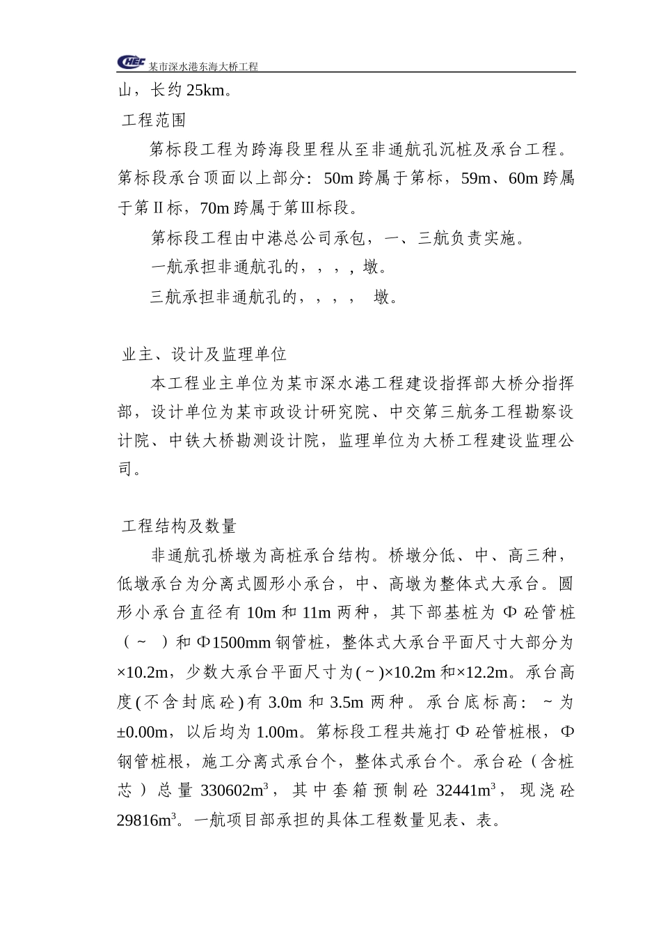 某市深水港东海大桥工程施工组织设计方案_第2页