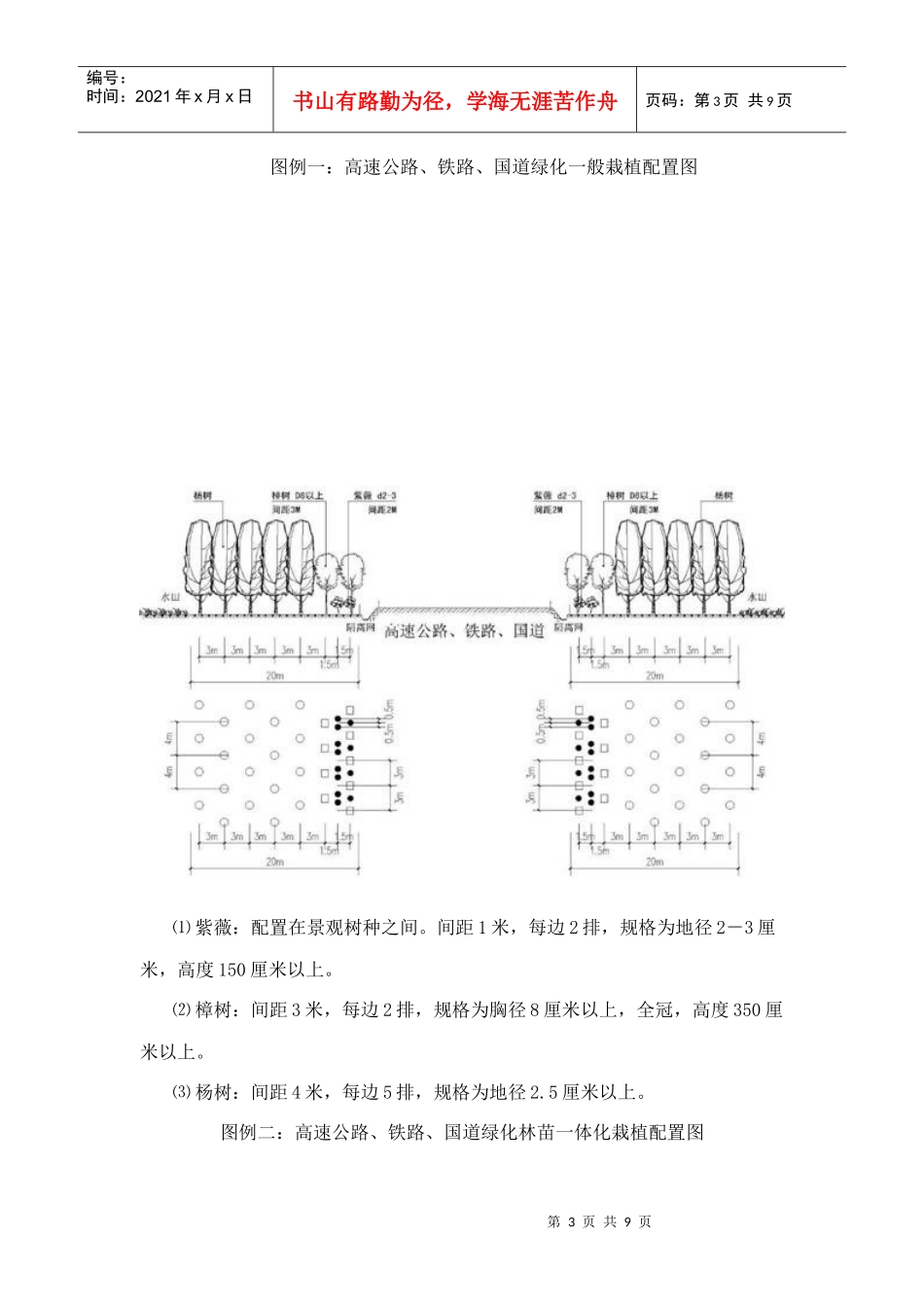 江西省造林绿化“一大四小”工程通道绿化标准_第3页