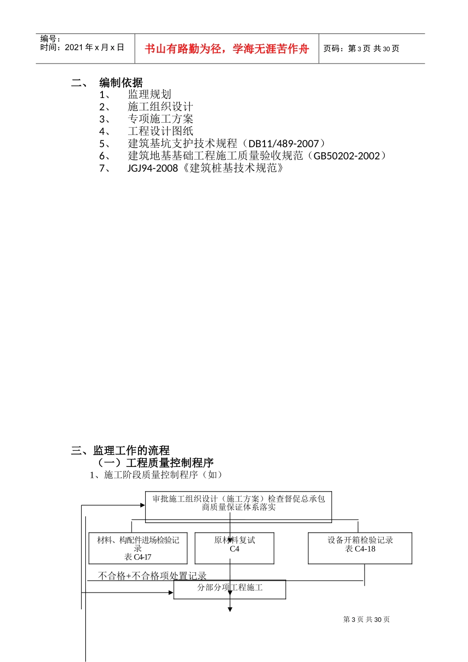 深基坑土方及支护工程监理实施细则--李玲(DOC32页)_第3页