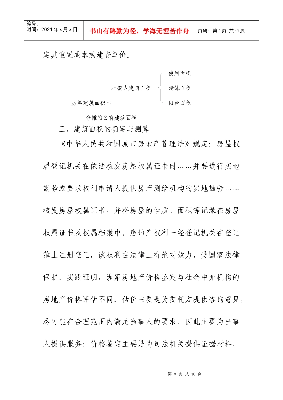 浅谈涉案房地产建筑面积的确定与测算_第3页