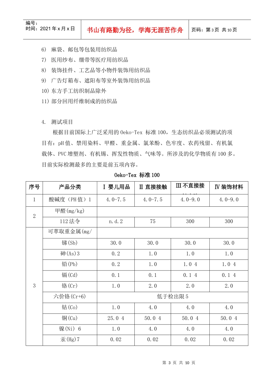 生态纺织品及检测技术_第3页