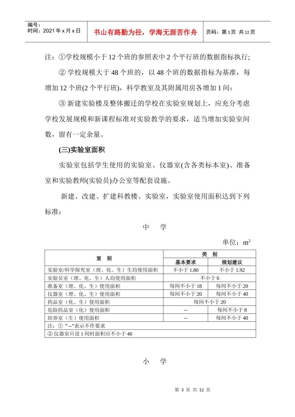 湖南省中小学标准化实验室建设标准_第3页