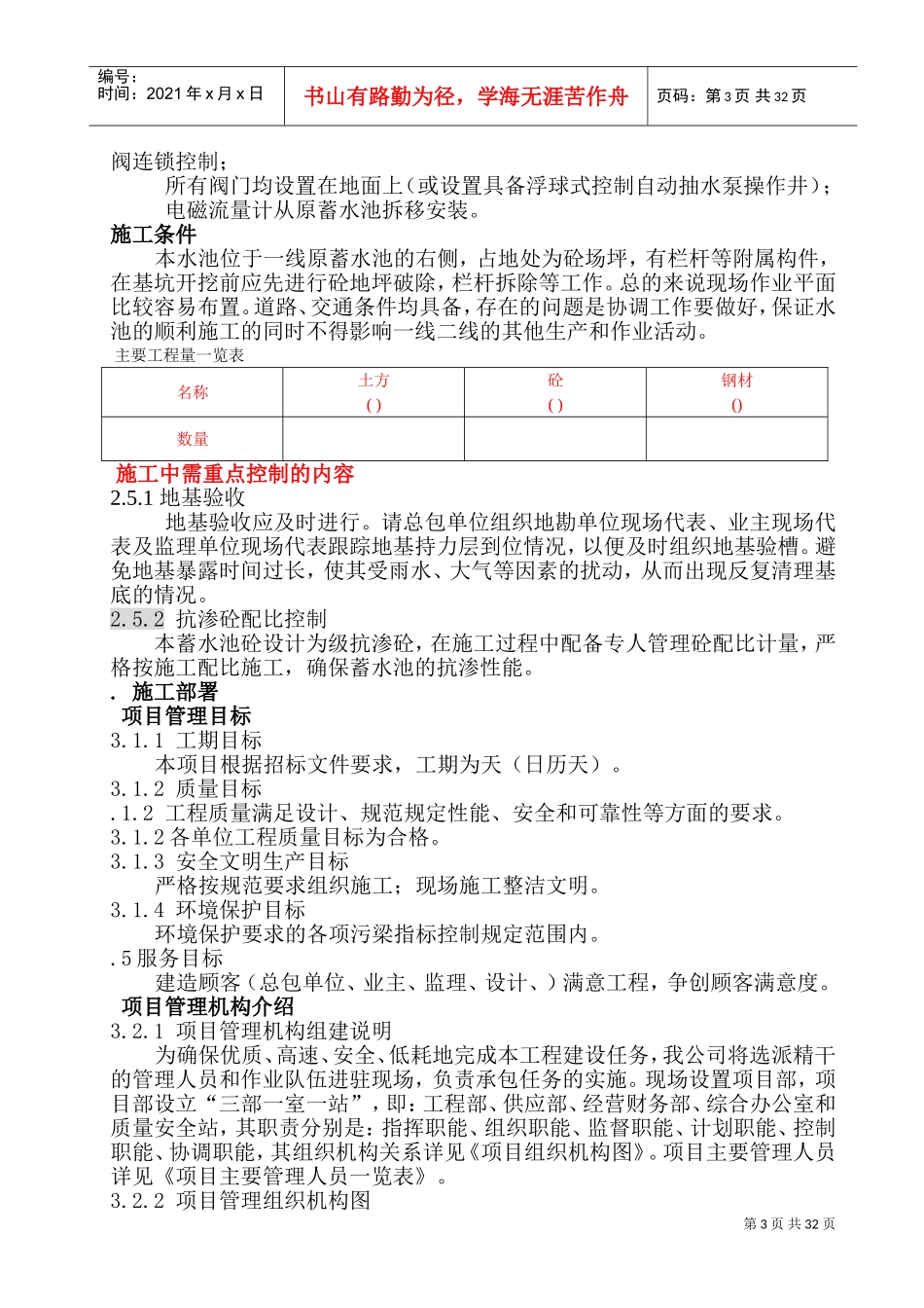 某蓄水池施工组织设计方案(DOC53页)_第3页
