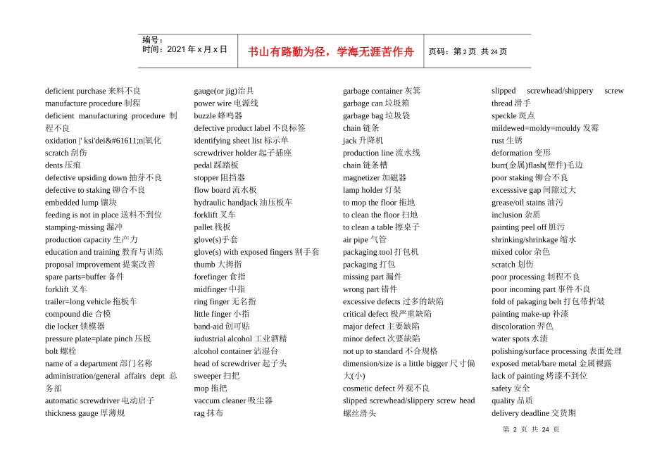 模具中英对照表汇编_第2页