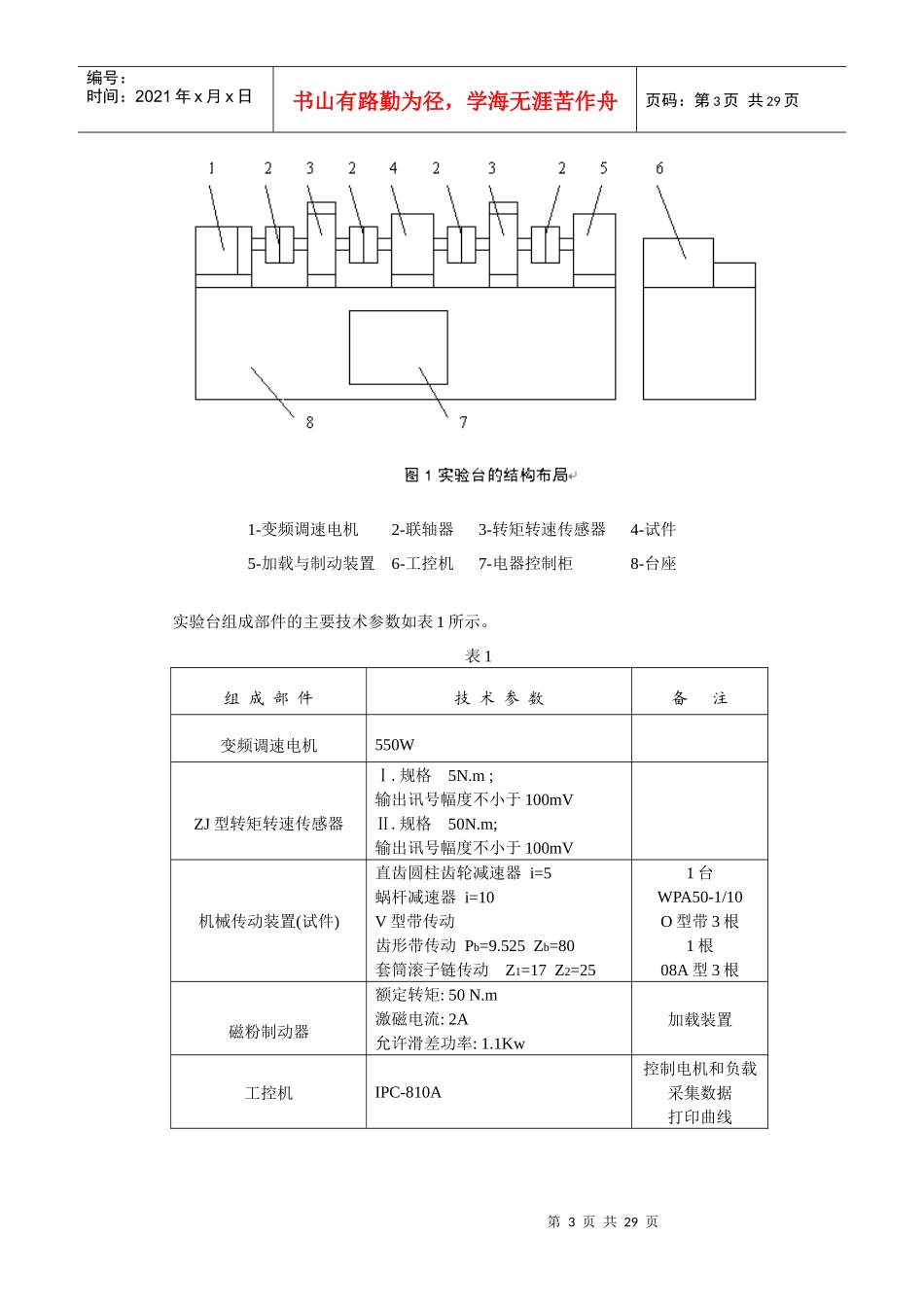 机械传动性能测试和系统方案设计_第3页
